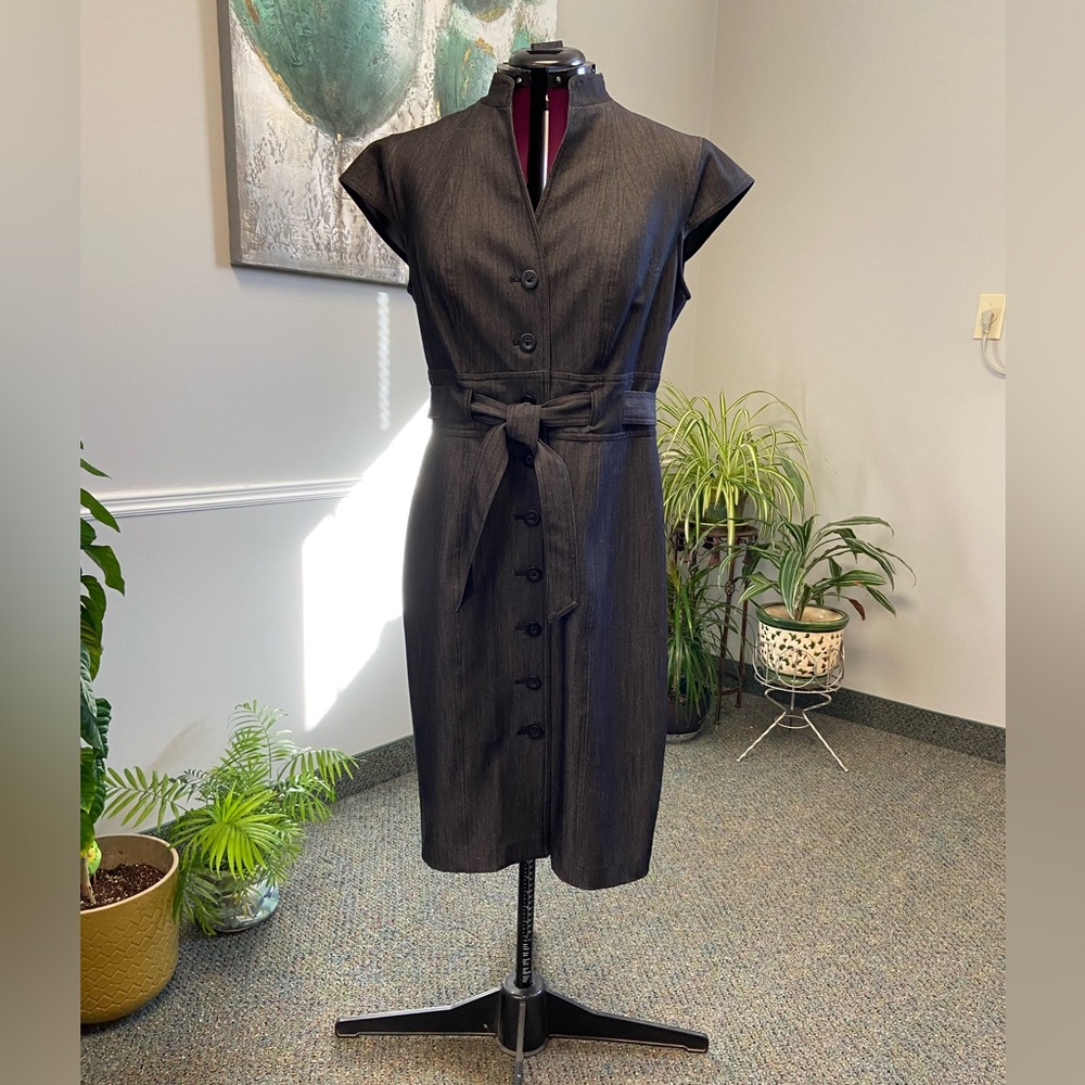 Calvin Klein black denim dress